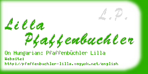 lilla pfaffenbuchler business card